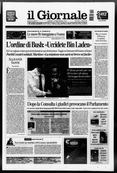 Il giornale del lunedi